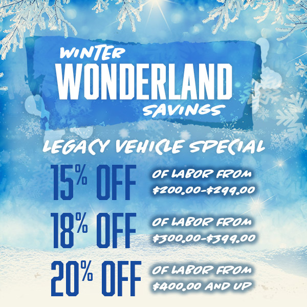 Legacy Vehicle Special