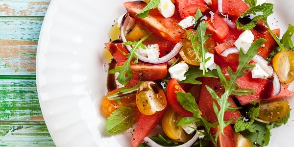 Caprese salad with balsamic dressing