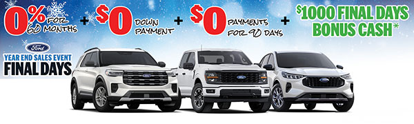 Parks Ford Year End Sales Event