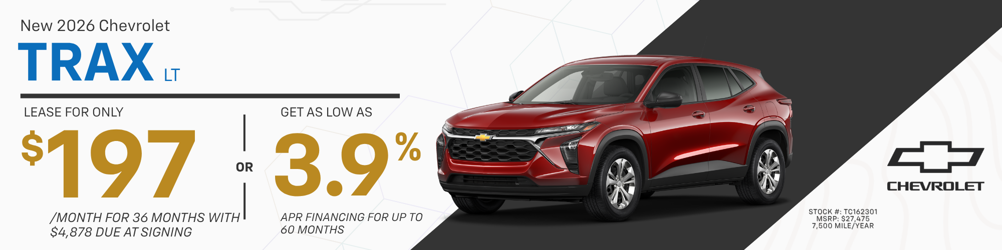 2026 Chevrolet Trax LT FWD Lease and Finance Offer, Old Bridge NJ