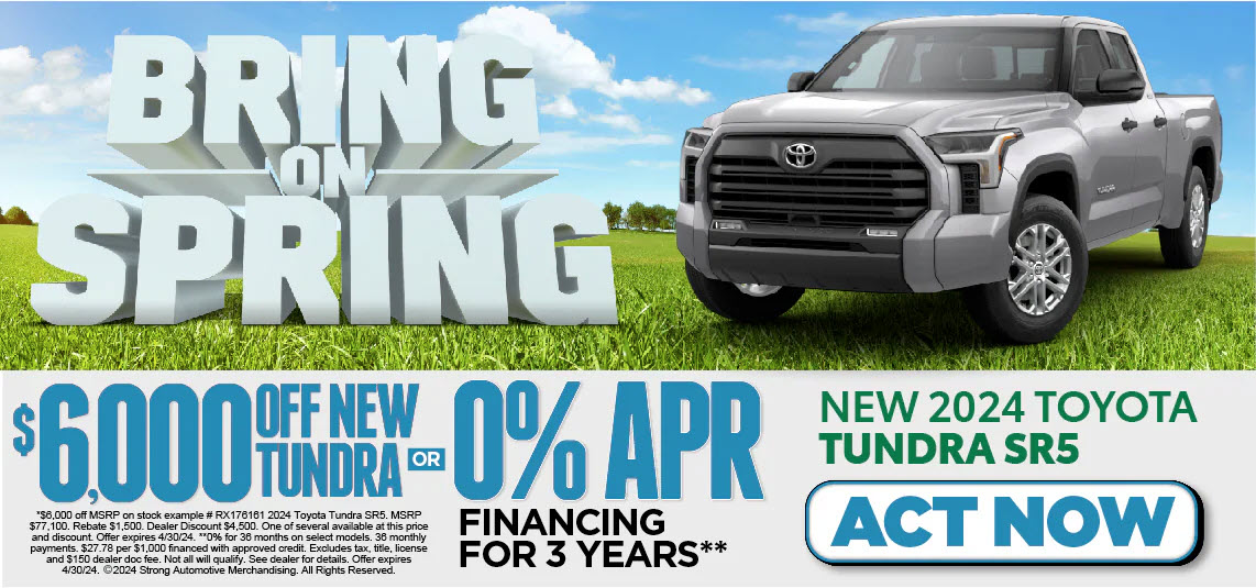 2024 Toyota Tundra APR Offer