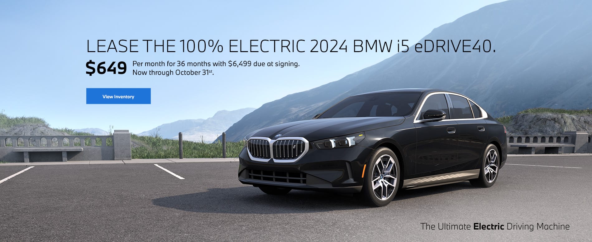 Lease the 100% Electric 2024 BMW i5 eDRIVE40