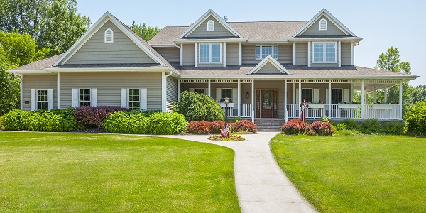 Home with big lawn