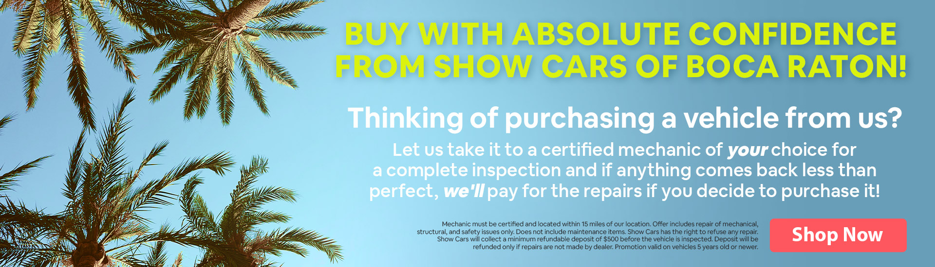 Buy With Absolute Confidence From Show Cars Of Boca Raton | Boca Raton, FL