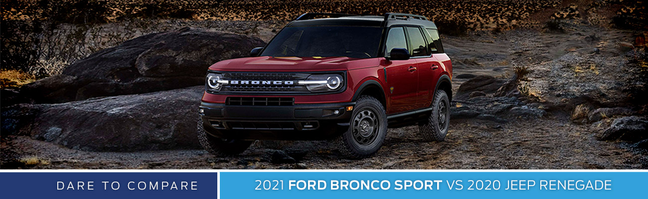 2021 Ford Bronco Sport vs 2020 Jeep Renegade | Sanderson Ford | Phoenix, AZ