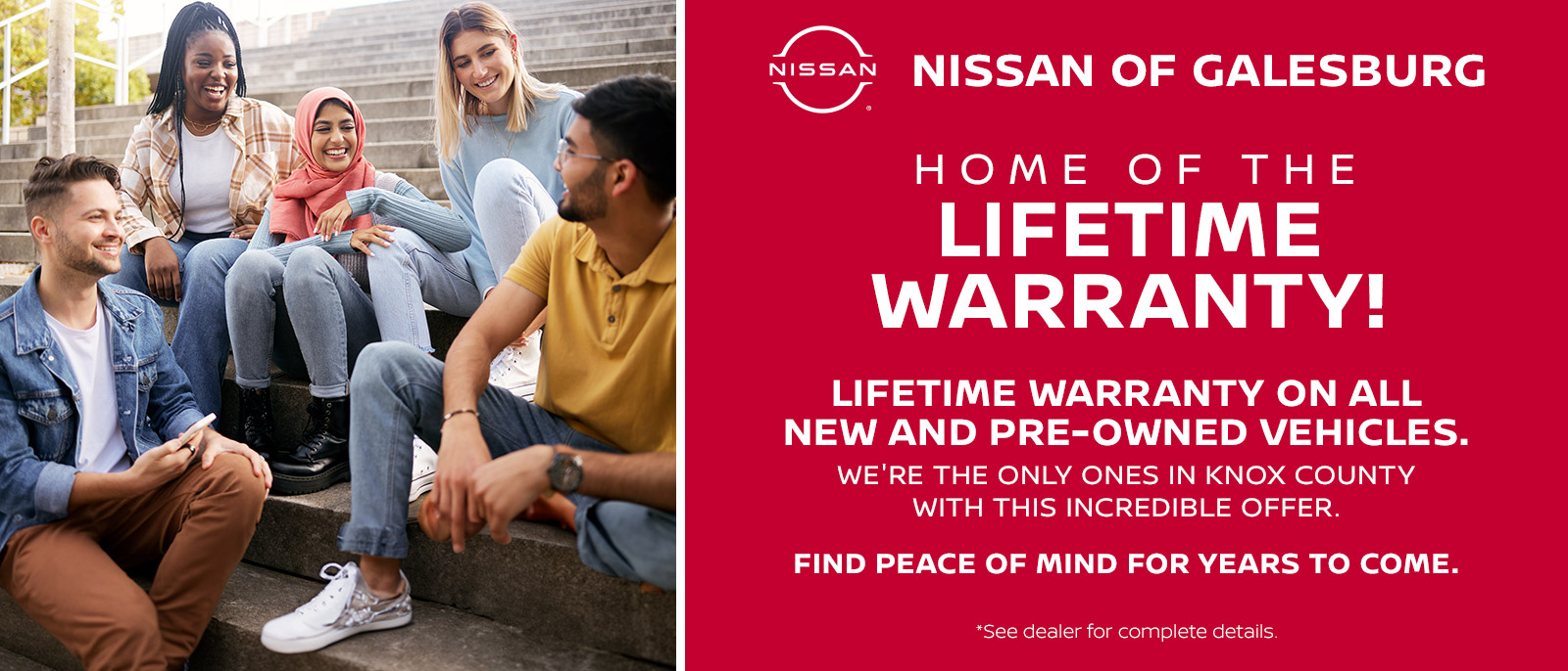 Lifetime Warranty | Nissan Of Galesburg | Galesburg, IL