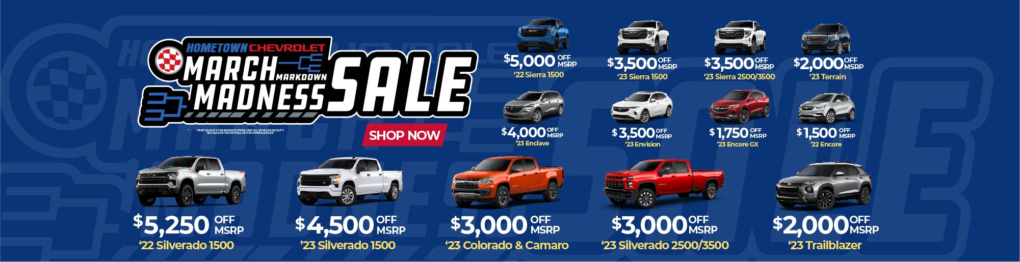 2023 Hometown Chevy March Madness Sale - ALL 2000x514