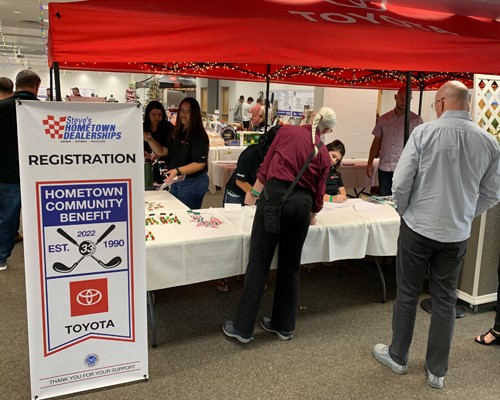 Community Benefit Event Registration Tent