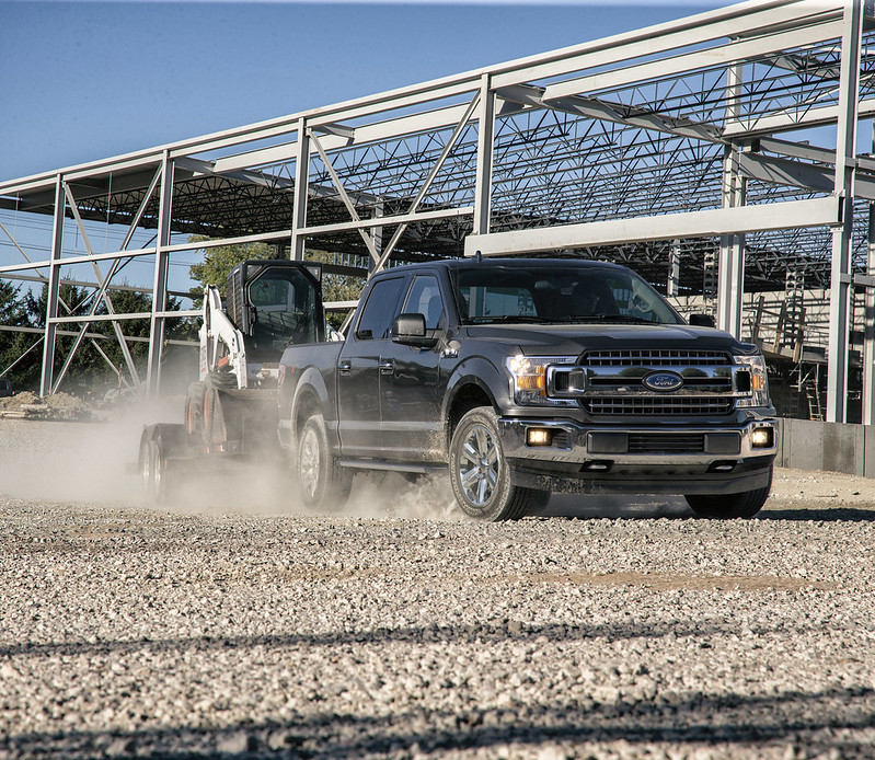 2020 Ford F-150 at construction site