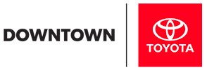 Downtown Toyota Logo and Toyota Brand Logo. Click on image to navigate back to homepage