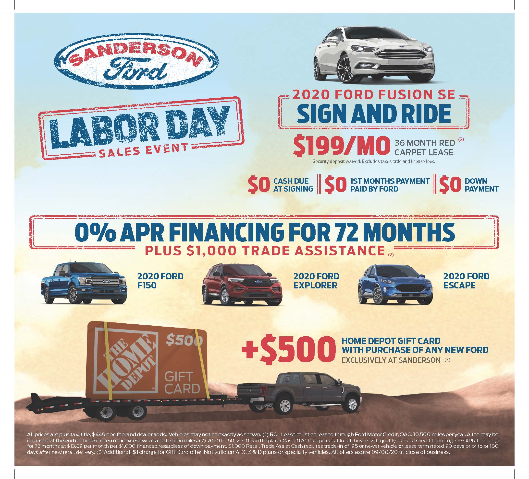 Labor Day Sales Event Sanderson Ford Glendale, AZ