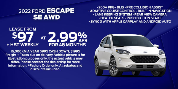 2022 Ford Escape Offer