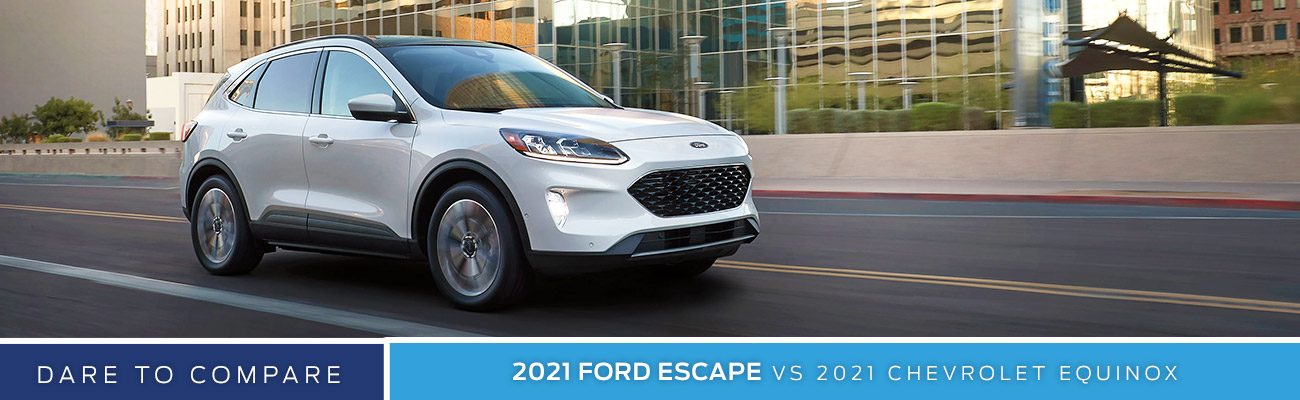 2021 Ford Escape vs 2021 Chevrolet Equinox in Glendale, AZ at Sanderson Ford